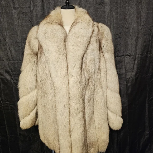 STUNNING " Norwwgian Blue Fox Jacket"